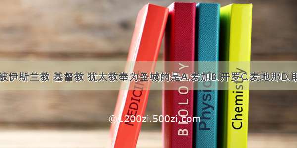 单选题被伊斯兰教 基督教 犹太教奉为圣城的是A.麦加B.开罗C.麦地那D.耶路撒冷