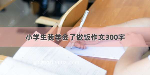 小学生我学会了做饭作文300字