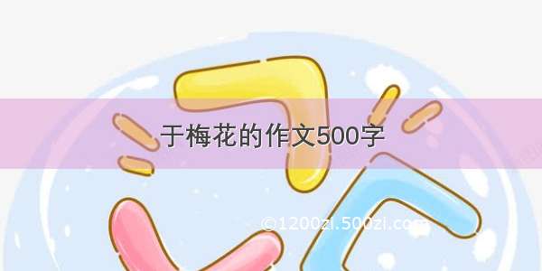 于梅花的作文500字