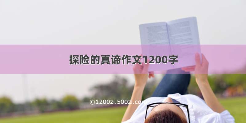 探险的真谛作文1200字