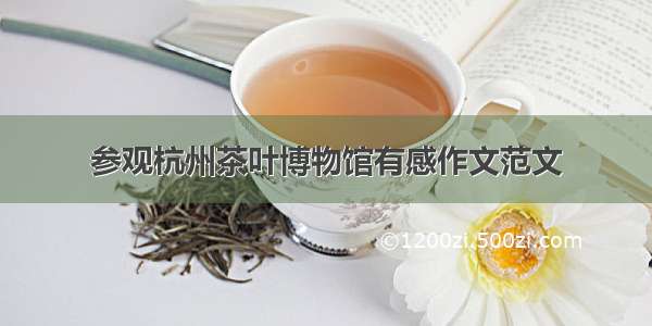 参观杭州茶叶博物馆有感作文范文