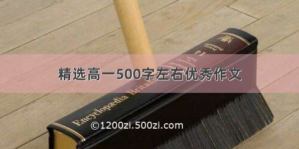 精选高一500字左右优秀作文